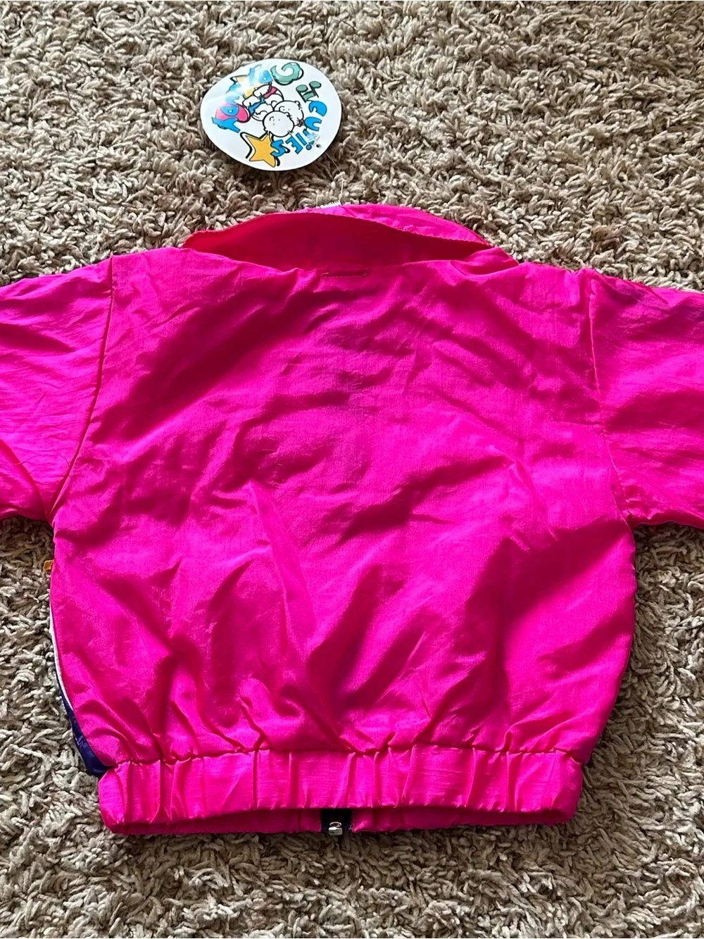 Vintage Pink & Purple Kids Colorblock Jacket